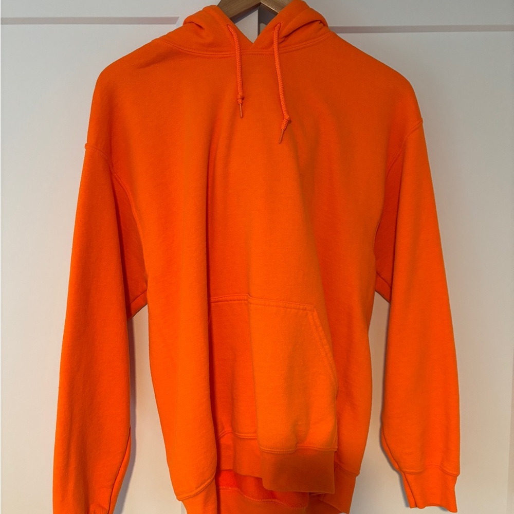 Gildan Orange Sweatshirt Hoodie
